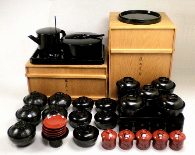 懐石道具 一式 木製 - 茶道具通販 釧路 末広屋の商品写真