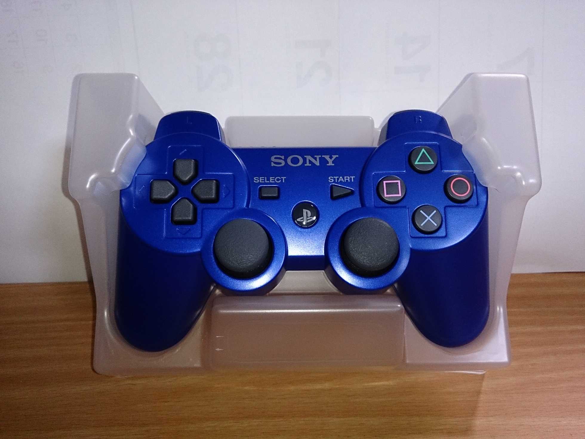 PS3のコントローラー DUALSHOCK3メタリック・ブルーが届いたよ