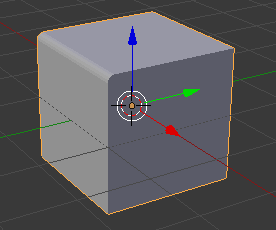 Cube with one beveled edge