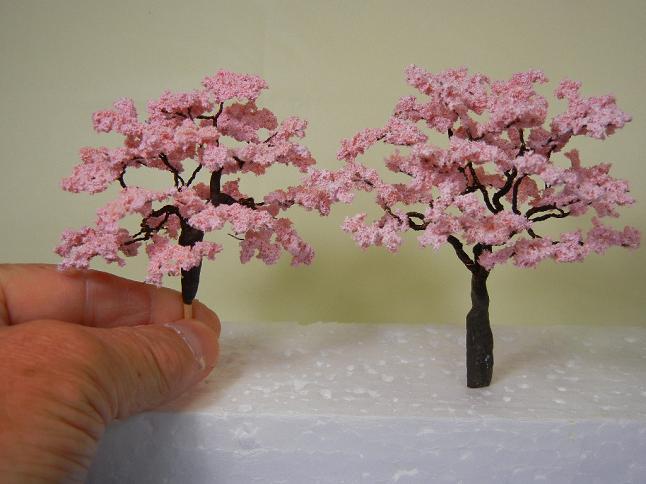 置物ミニチュア　桜の木