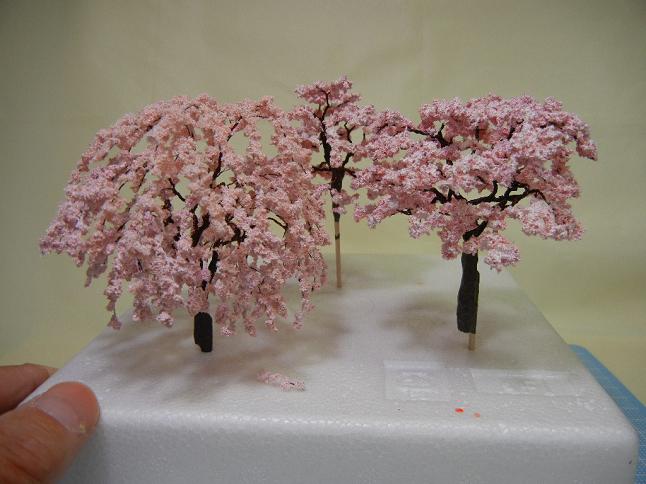 置物ミニチュア　桜の木