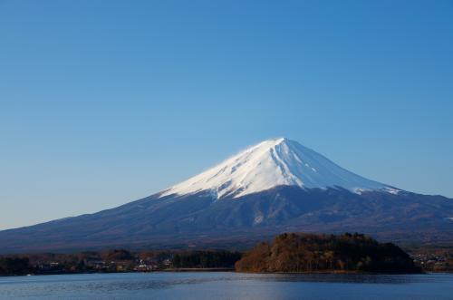 河口湖からの富士山01