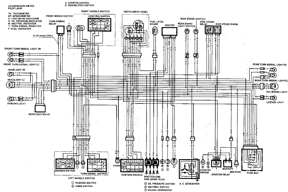 GSX-R1100さんのホーンが鳴らない事件 解決編 - しゃれこうべはしゃべらない suzuki gs1100 wiring diagram 